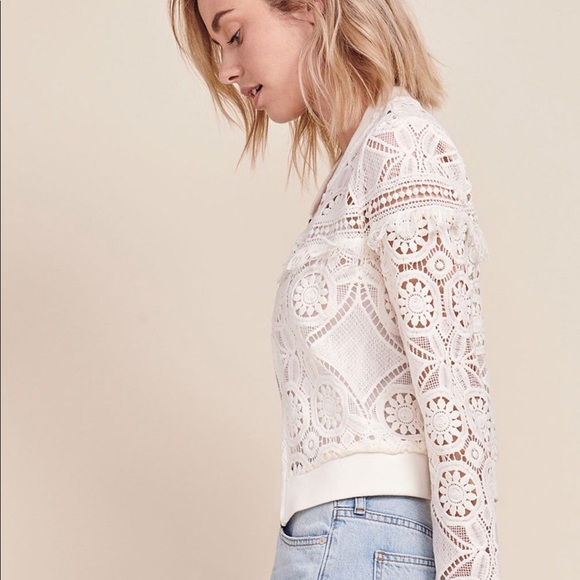 NWT • Jack by BB Dakota Emily lace bomber jacket - Picture 4 of 8